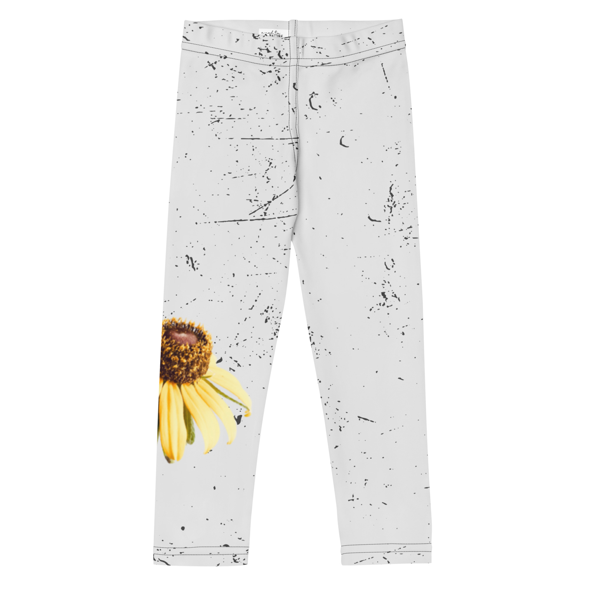 Brown Eyed Susan Yellow – Children’s Leggings Brown Eyed Susan Yellow – Children’s Leggings kids' leggings – 2T (front view)