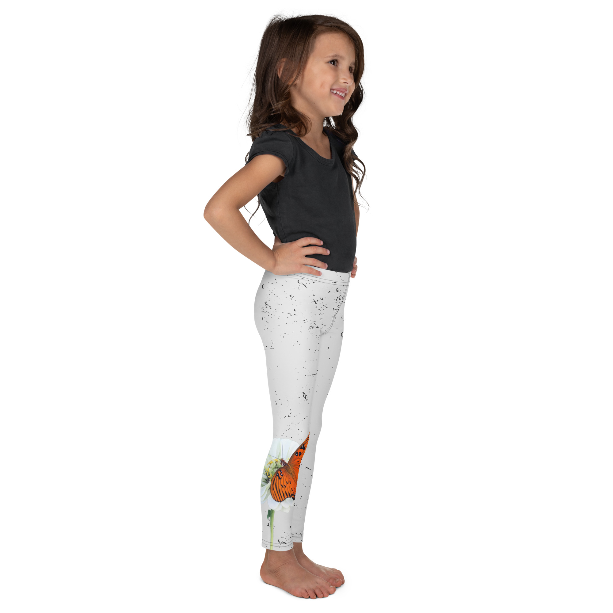 Gulf Fritillary Butterfly – Children’s Leggings Gulf Fritillary Butterfly – Children’s Leggings kids' leggings – 2T