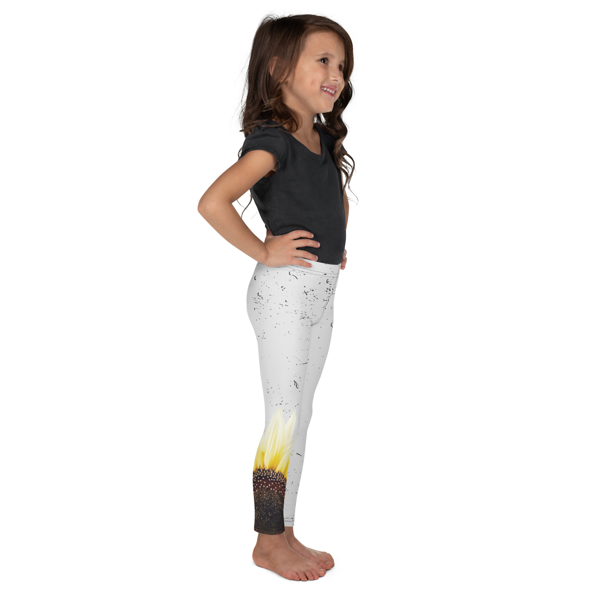 Sunflower Accent – Children’s Leggings Sunflower Accent – Children’s Leggings kids' leggings – 2T