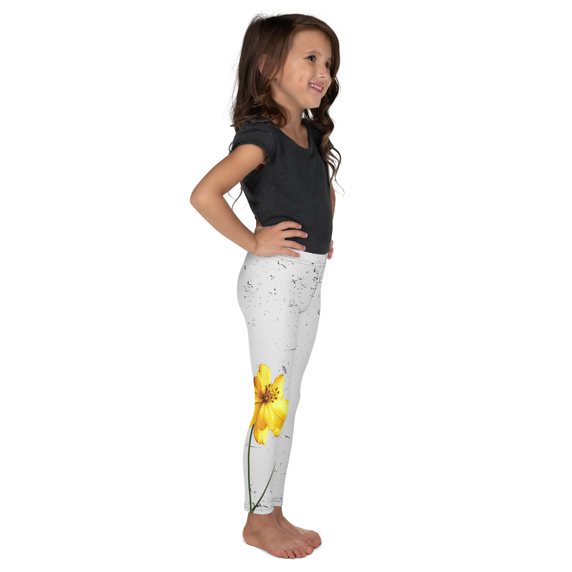 Yellow Cosmos – Children’s Leggings Yellow Cosmos – Children’s Leggings kids' leggings – 2T