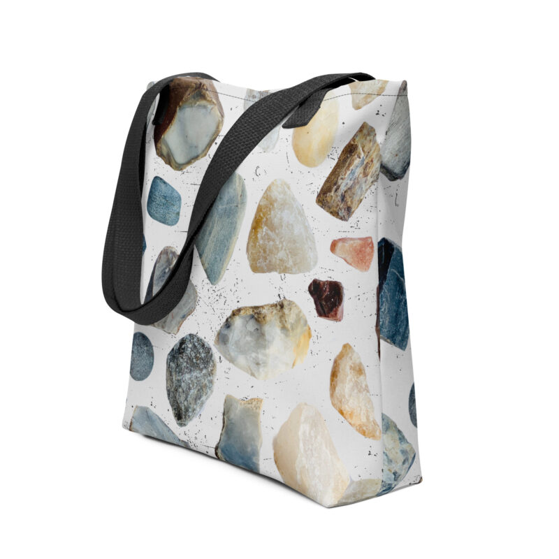 Shoreline Stones – Graphic Tote tote bags (front view)