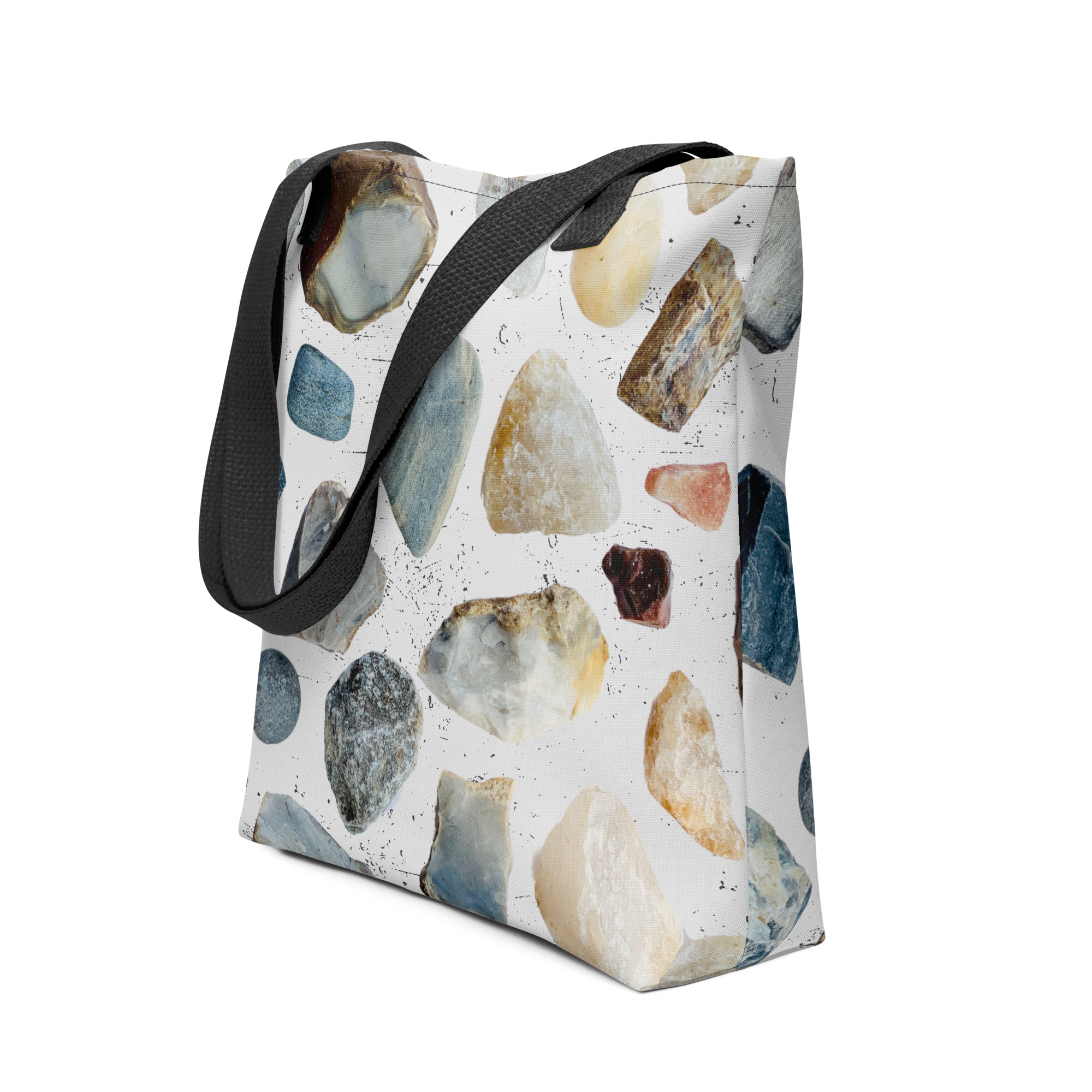 Shoreline Stones – Graphic Tote tote bags (front view)