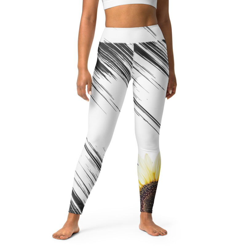Golden Sunflower – Yoga Leggings – XS (front view)