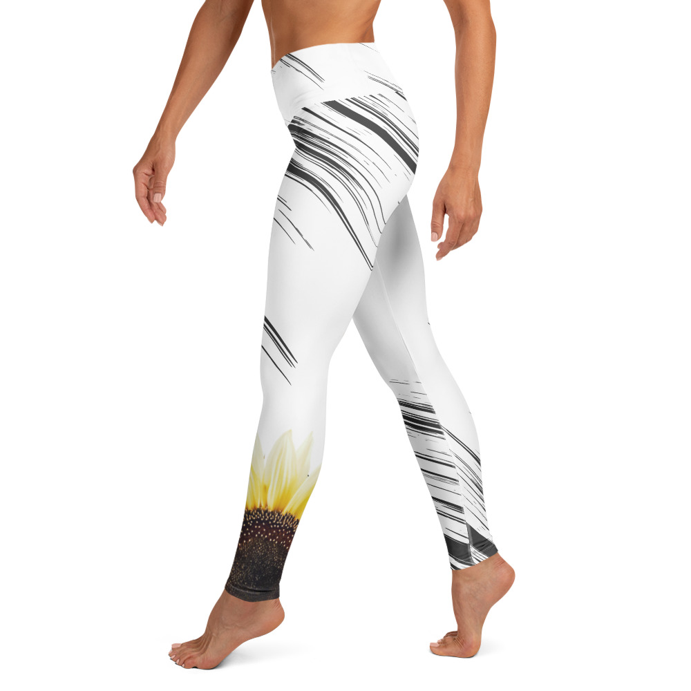 Golden Sunflower – Yoga Leggings – XS