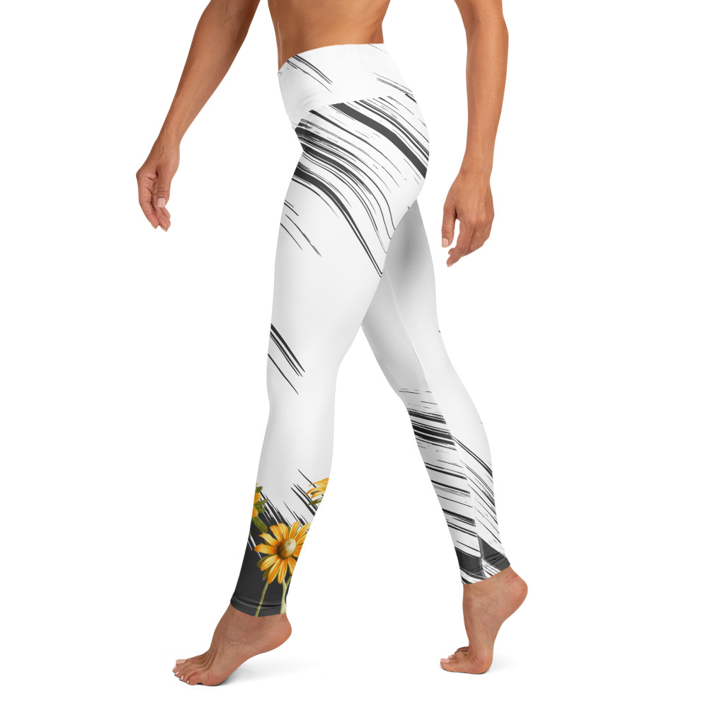 Amber Brown-Eyed Susan – Yoga Leggings – XS