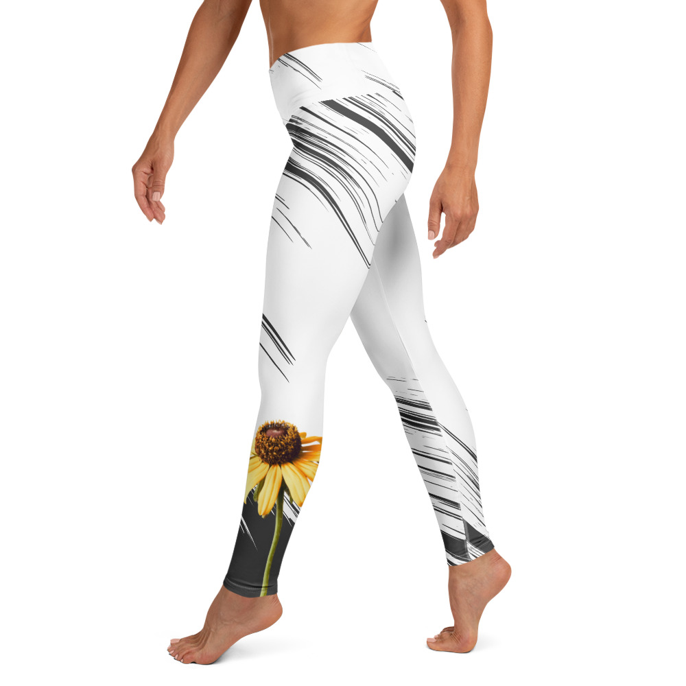 Golden Brown-Eyed Susan – Yoga Leggings – XS