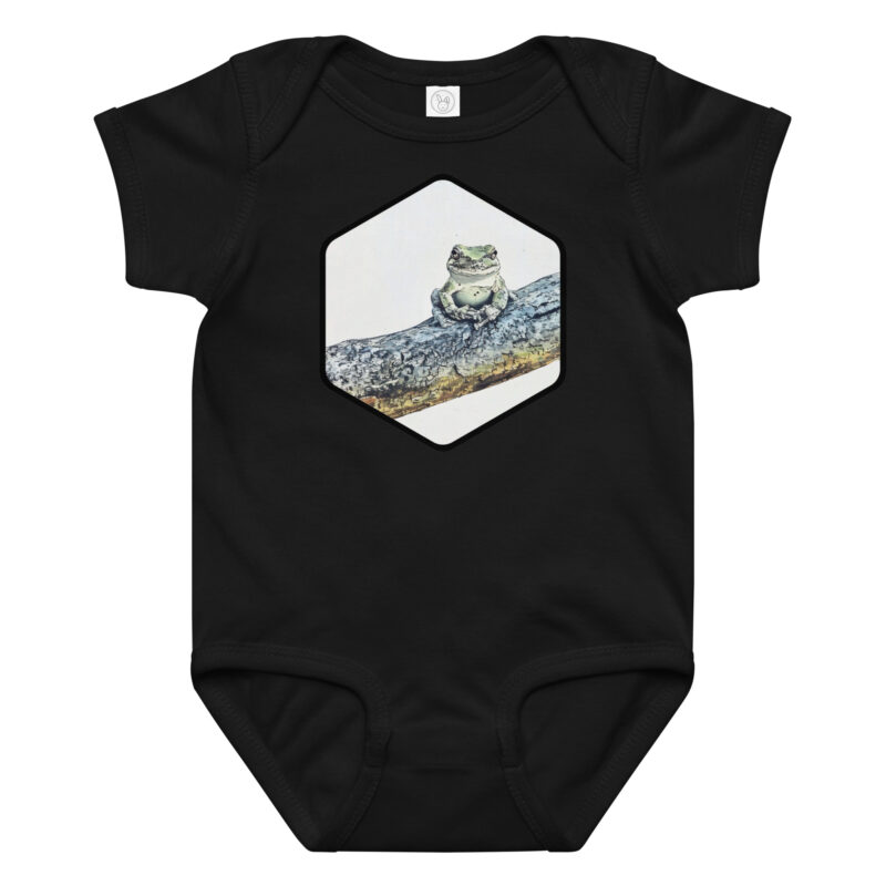 Tree Frog baby bodysuit – Ash