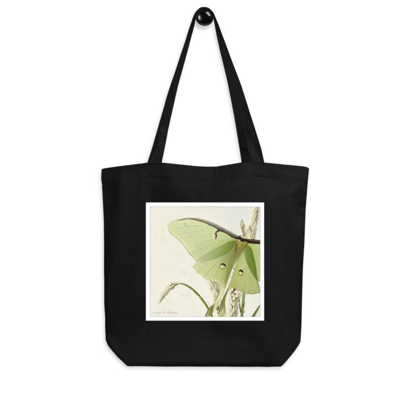 Luna Moth – Organic Tote tote bags – Black