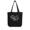 Heart of Stones – Organic Tote Heart of Stones – Organic Tote tote bags – Black (front view)
