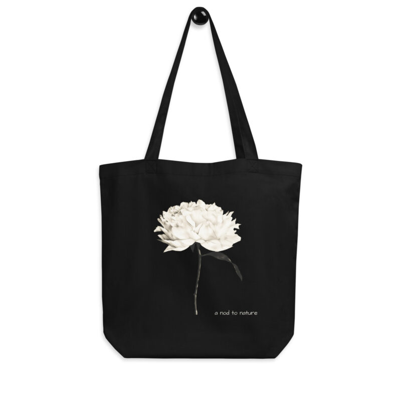Peony – Organic Tote Peony – Organic Tote tote bags – Black