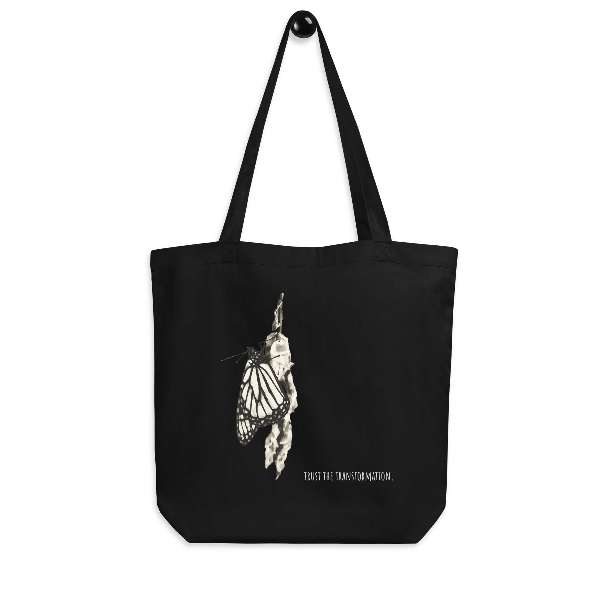 Emerge – Organic Tote Emerge – Organic Tote tote bags – Black (front view)