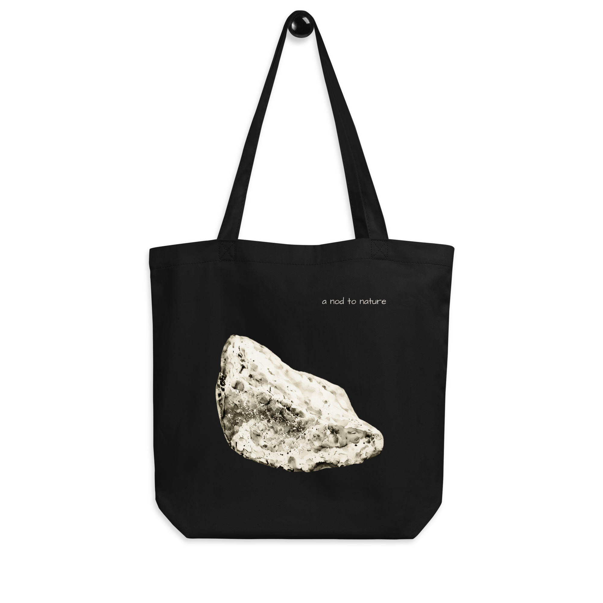 Stone – Organic Tote Stone – Organic Tote tote bags – Black (front view)
