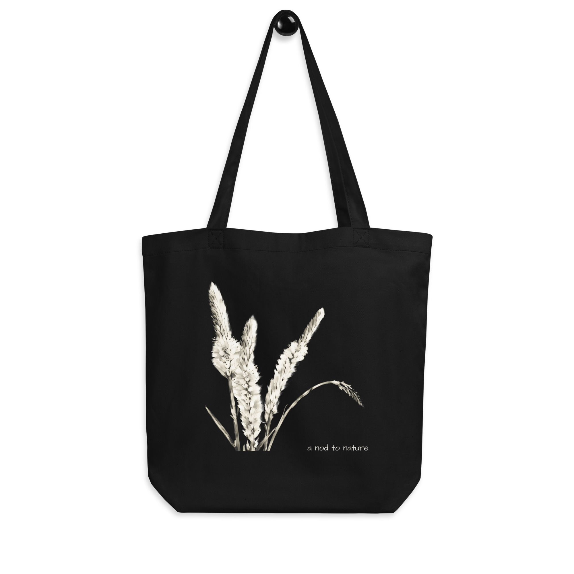 Celosia – Organic Tote Celosia – Organic Tote tote bags – Black (front view)