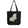 Butterfly – Organic Tote tote bags – Black (front view)