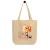 Born to Bloom – Amber Dahlia – Organic Tote Born to Bloom – Amber Dahlia – Organic Tote tote bags – Black (front view)