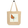 Flutter & Bloom – Organic Tote tote bags – Black (front view)