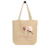Born to Bloom – Blush Peony – Organic Tote Born to Bloom – Blush Peony – Organic Tote tote bags – Black (front view)