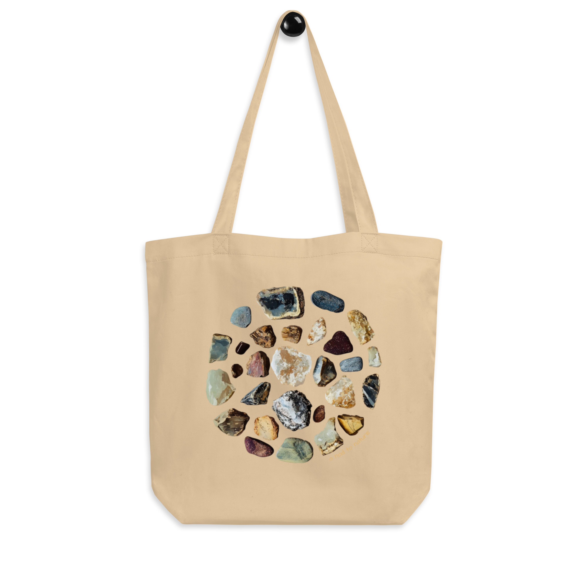 Circle of Stones – Organic Tote Circle of Stones – Organic Tote tote bags – Black (front view)