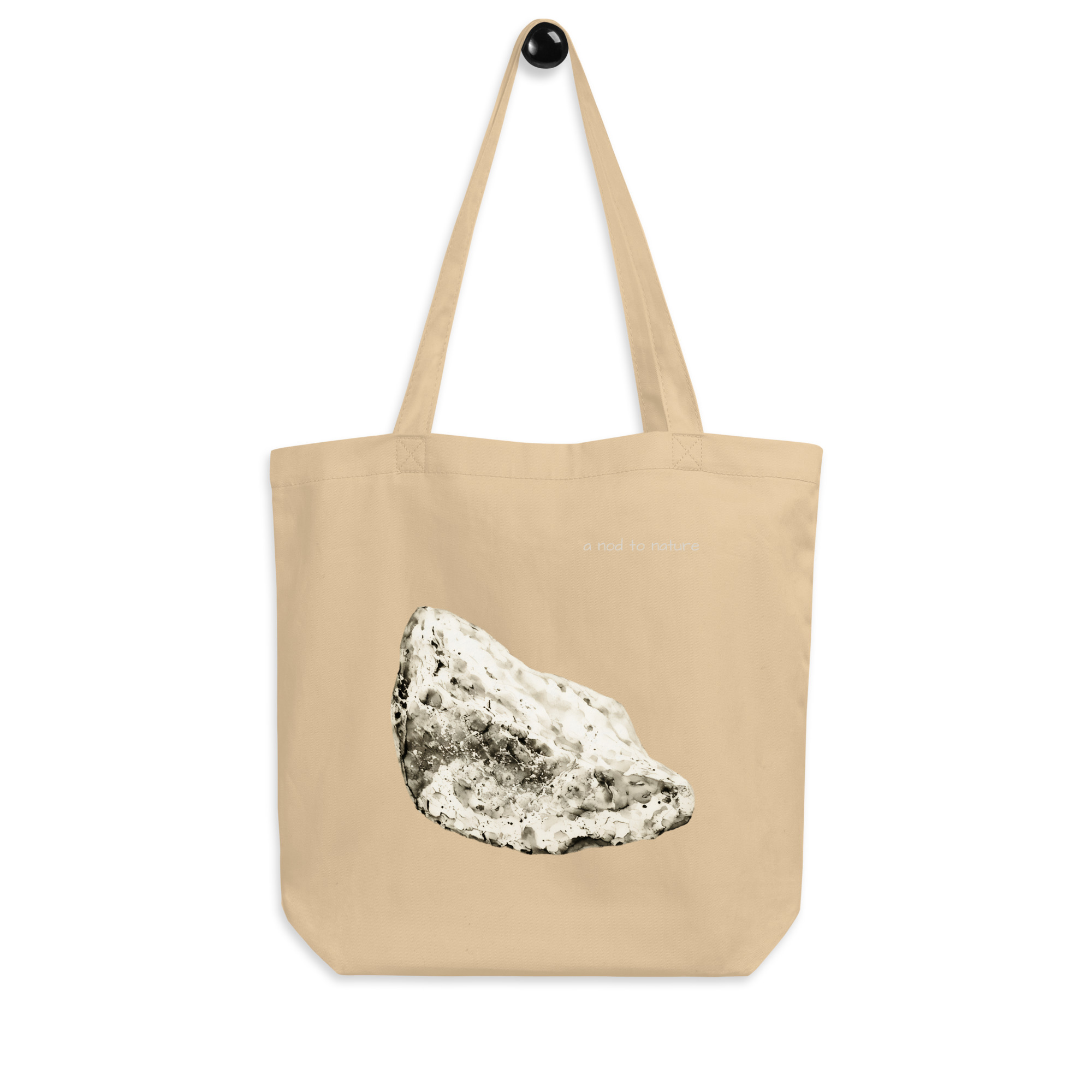Stone – Organic Tote Stone – Organic Tote tote bags – Black (front view)