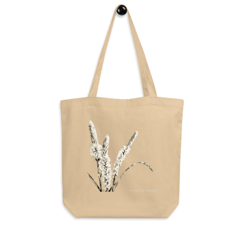 Celosia – Organic Tote tote bags – Black (front view)