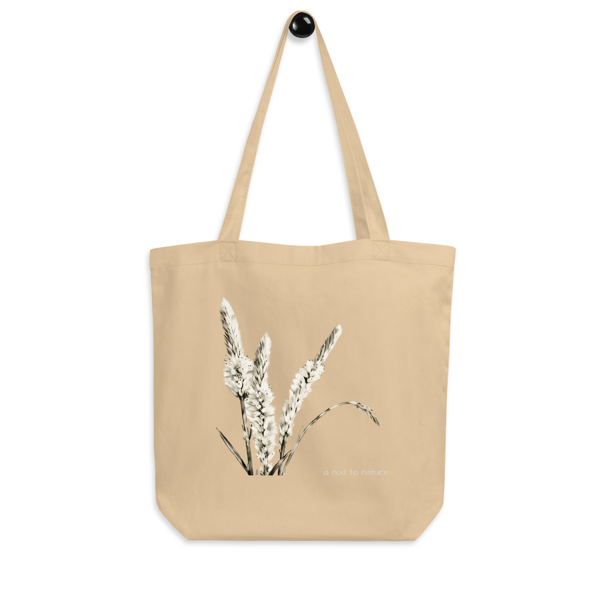 Celosia – Organic Tote Celosia – Organic Tote tote bags – Black (front view)