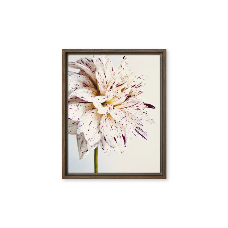 Speckled Bloom botanical wall art (front view)