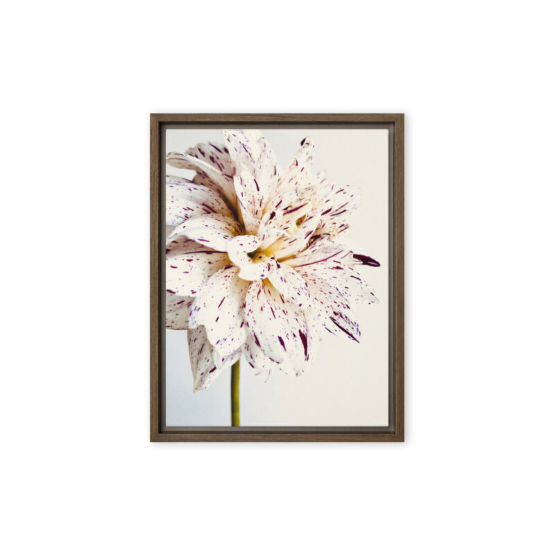 Speckled Bloom botanical wall art (front view)