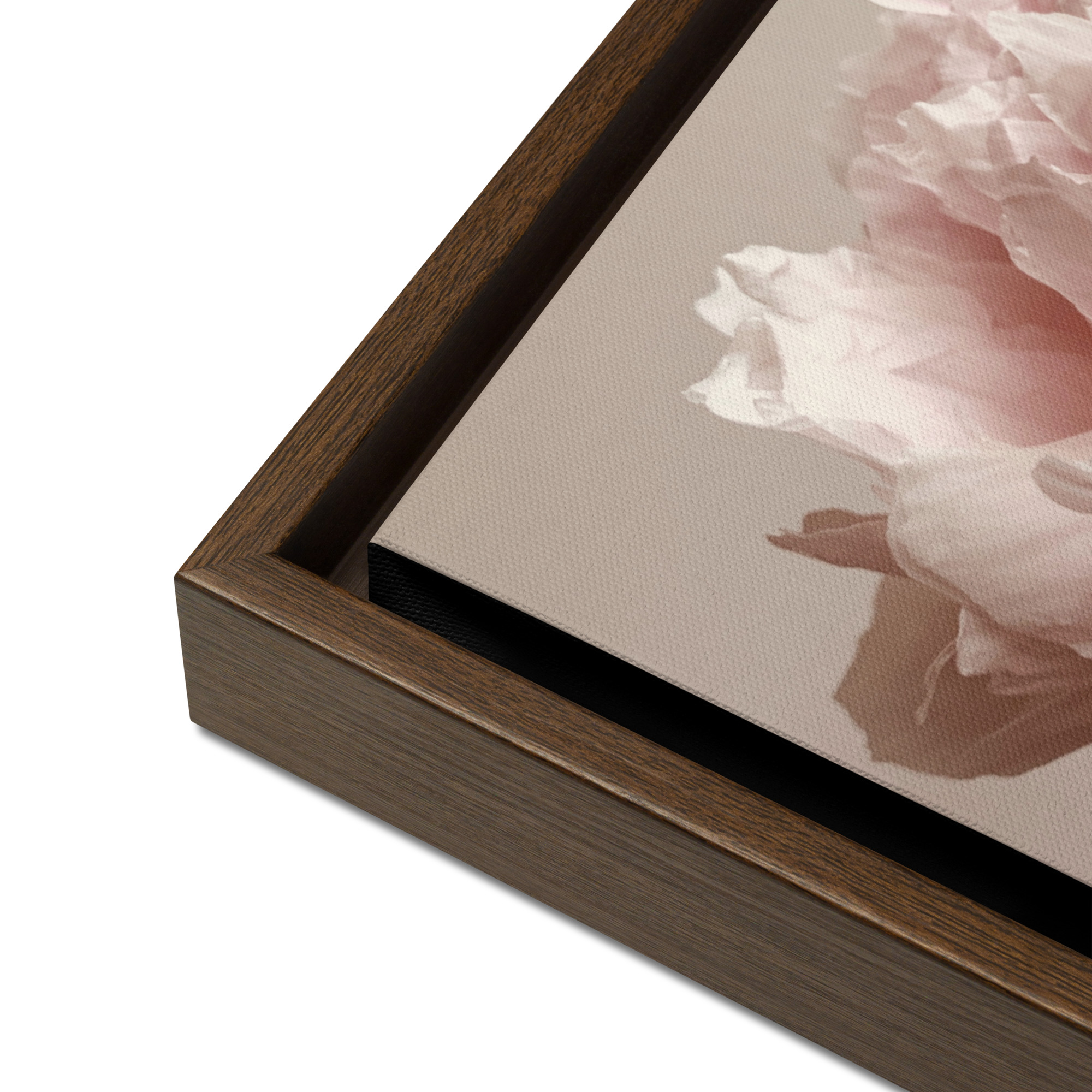 Contoured Bloom framed canvas art (detail)