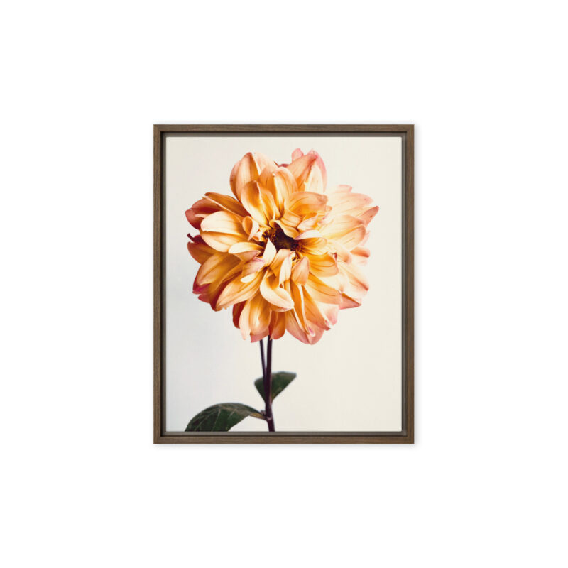 Amber Flame framed canvas art (front view)