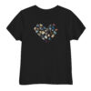 Pebble Heart Pebble Heart kids' t-shirt – Black (front view)