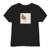Flutter & Bloom – Children’s Tee Flutter & Bloom – Children’s Tee kids' t-shirt – Black (front view)