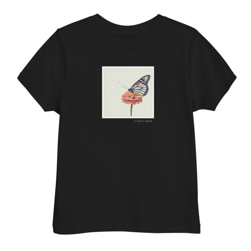Monarch & Bloom – Children’s Tee kids' t-shirt – Black (front view)