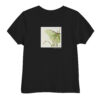 Luna kids' t-shirt – Black (front view)
