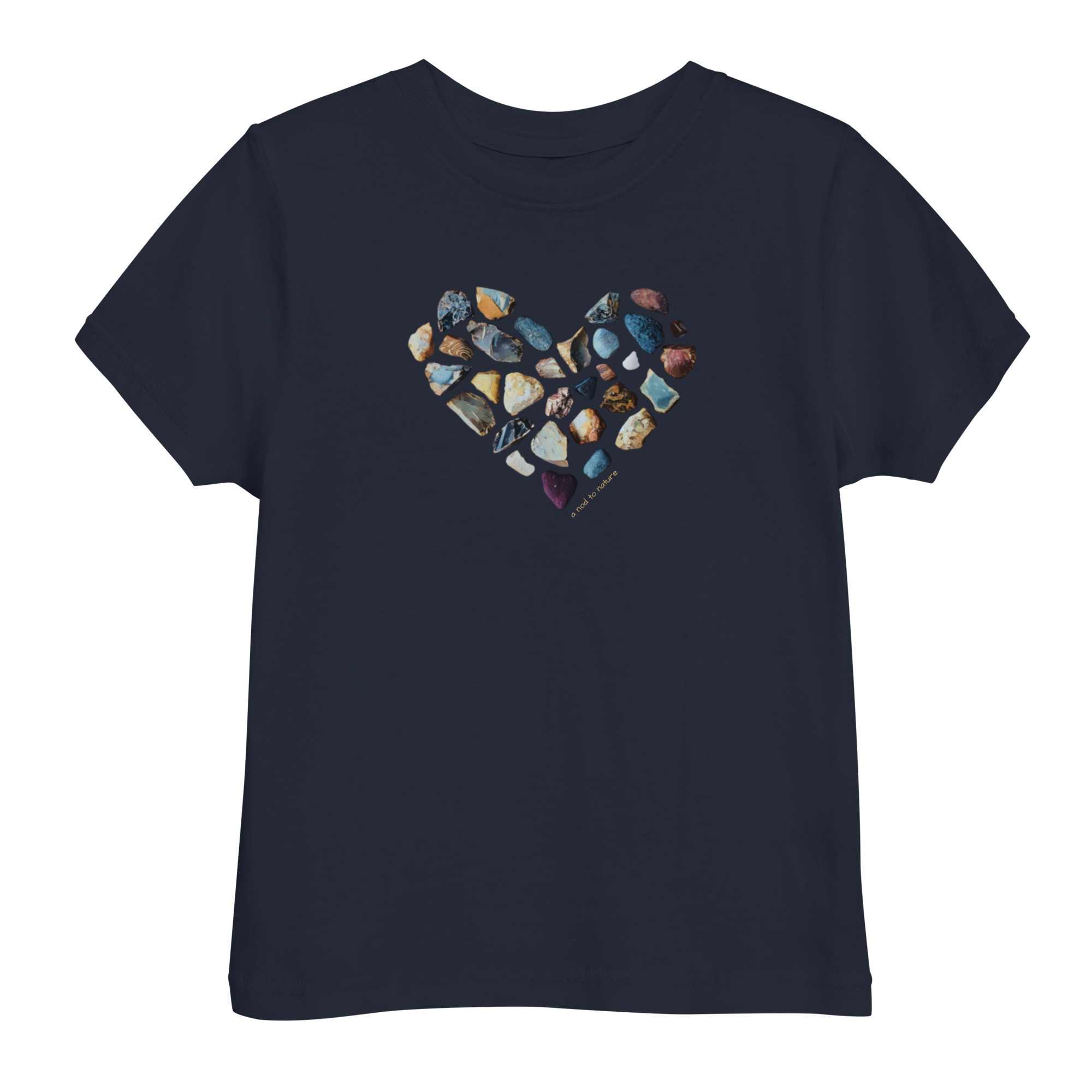 Pebble Heart Pebble Heart kids' t-shirt – Black (front view)