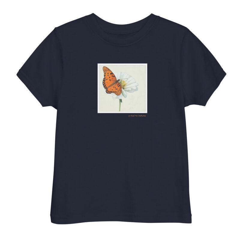 Flutter & Bloom – Children’s Tee kids' t-shirt – Black (front view)