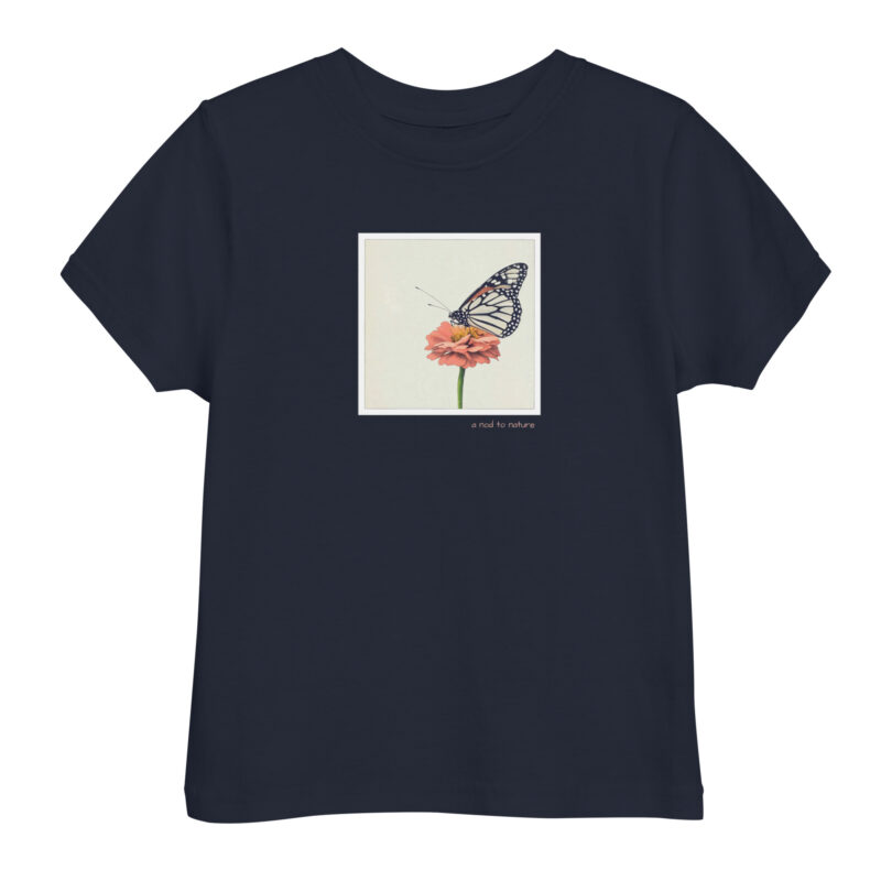 Monarch & Bloom – Children’s Tee kids' t-shirt – Black (front view)