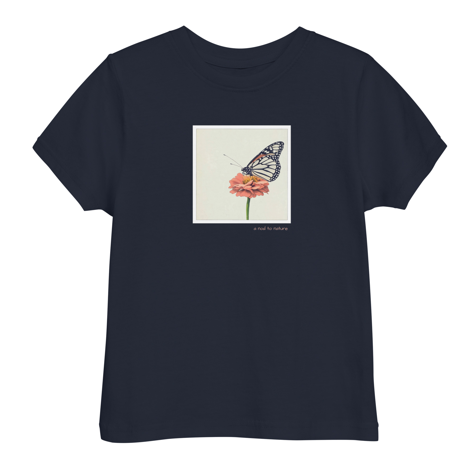 Monarch & Bloom – Children’s Tee Monarch & Bloom – Children’s Tee kids' t-shirt – Black (front view)
