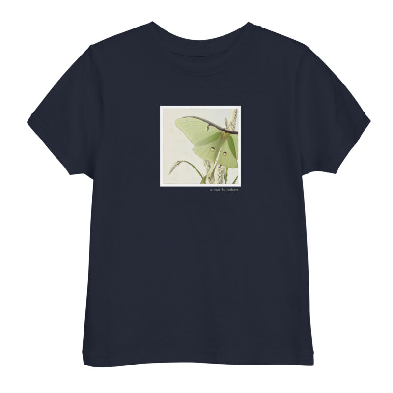 Luna kids' t-shirt – Black (front view)