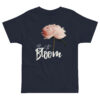 Born to Bloom – Blush Peony Born to Bloom – Blush Peony kids' t-shirt – Black (front view)