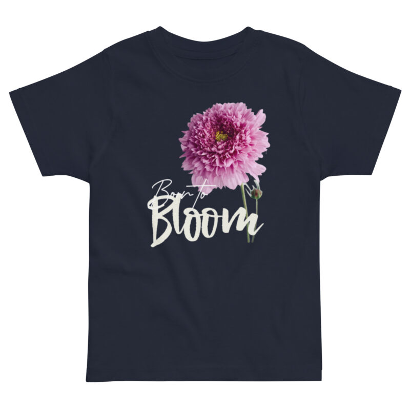 Born to Bloom – Double Cosmos Born to Bloom – Double Cosmos kids' t-shirt – Black (front view)