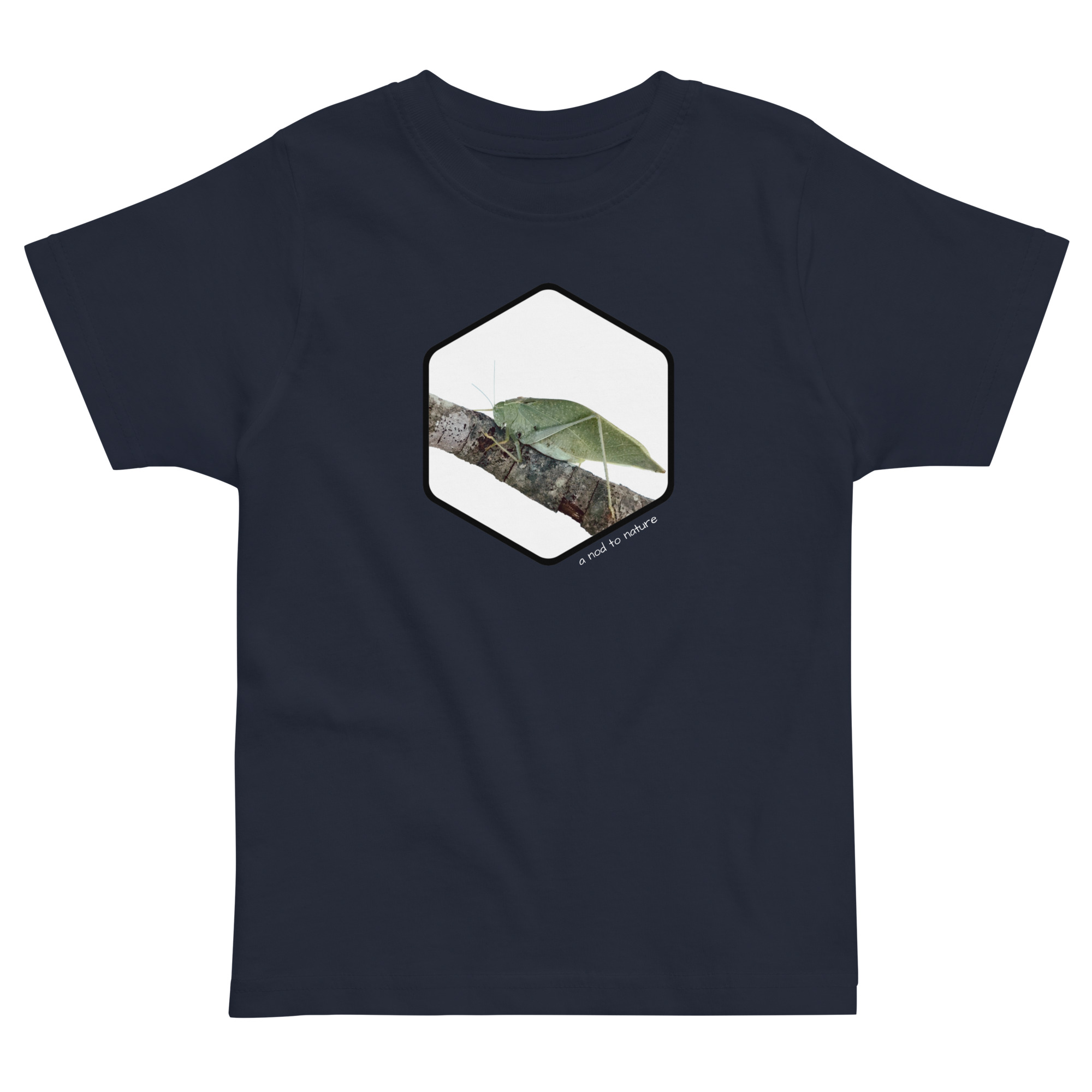 Katydid kids' t-shirt – Black (front view)