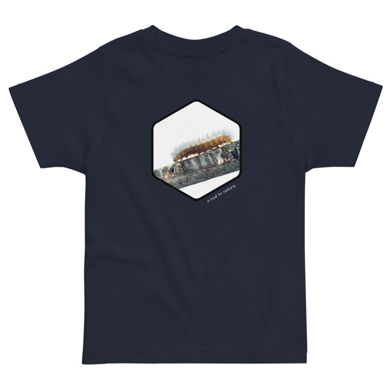 Fuzzy Caterpillar kids' t-shirt – Black (front view)