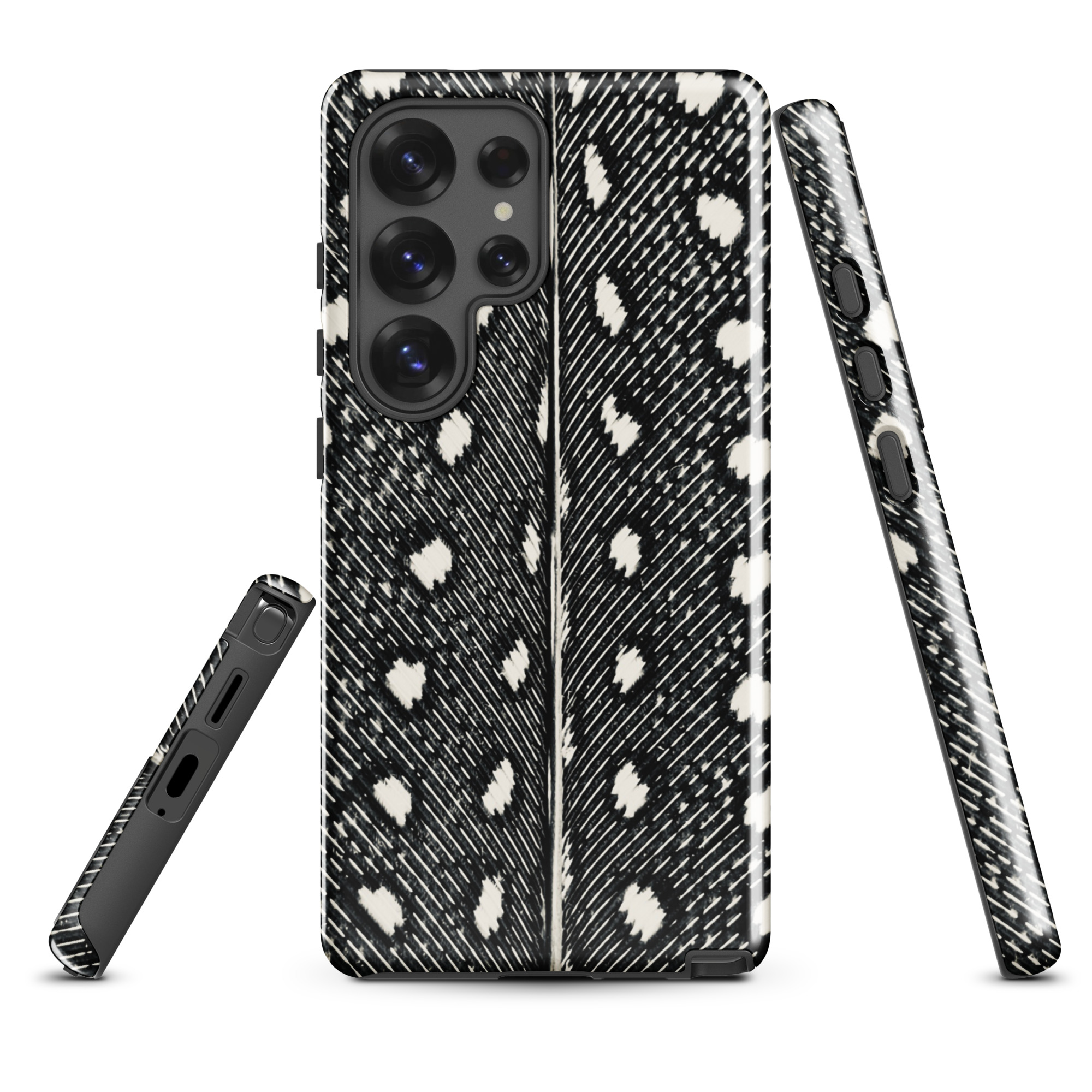 Feather Spots – Samsung® Case phone case – Samsung Galaxy S10 (front view)