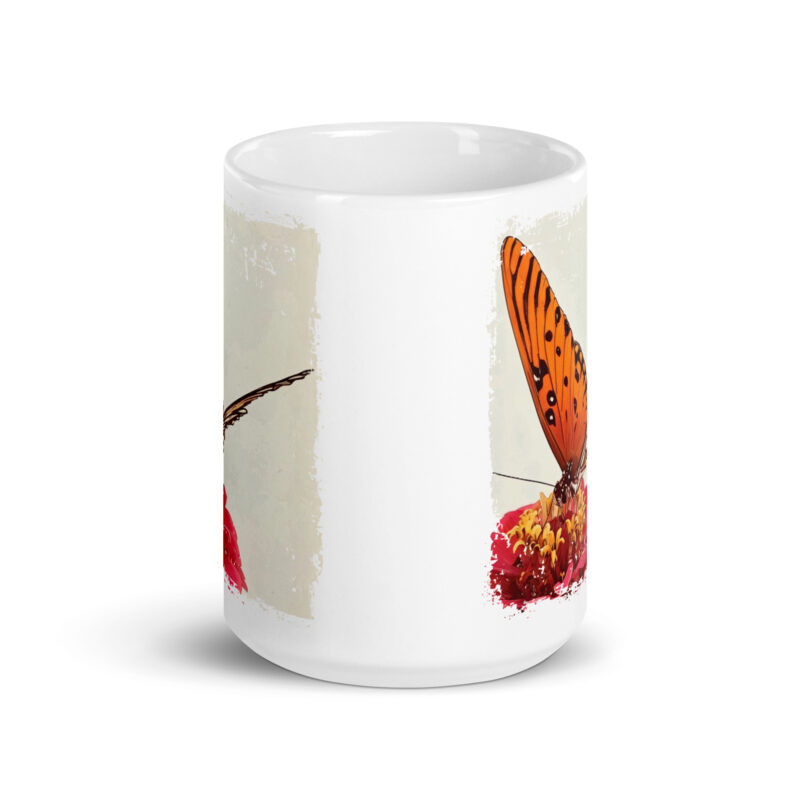 Butterfly & Bloom – 15oz Mug Butterfly & Bloom – 15oz Mug mugs (front view)