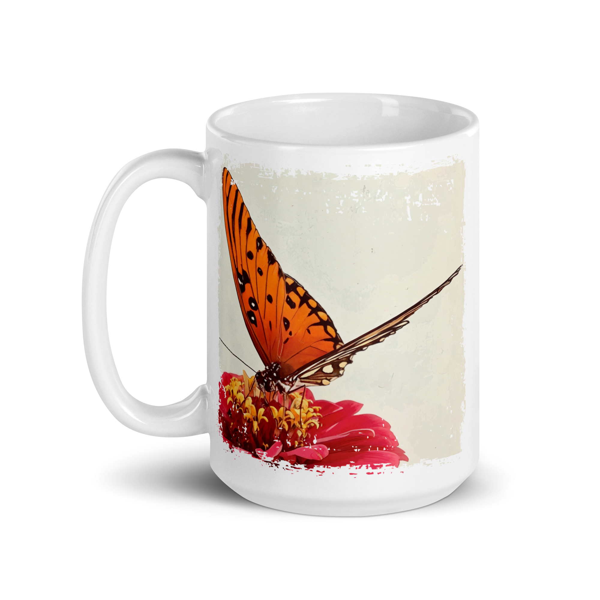 Butterfly & Bloom – 15oz Mug Butterfly & Bloom – 15oz Mug mugs