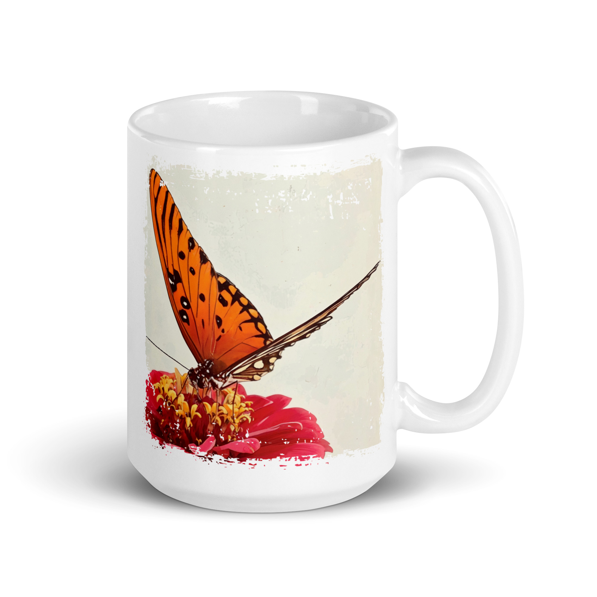 Butterfly & Bloom – 15oz Mug Butterfly & Bloom – 15oz Mug mugs