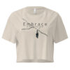 Embrace Change Embrace Change crop tee – Bone (front view)