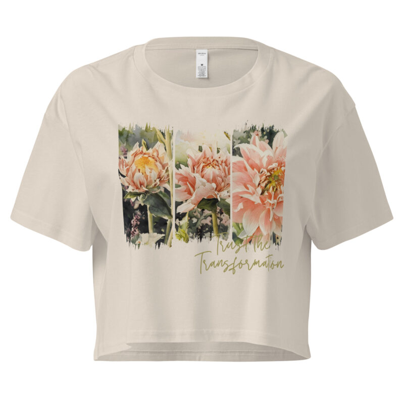 Becoming – Crop Tee – Black (front view)