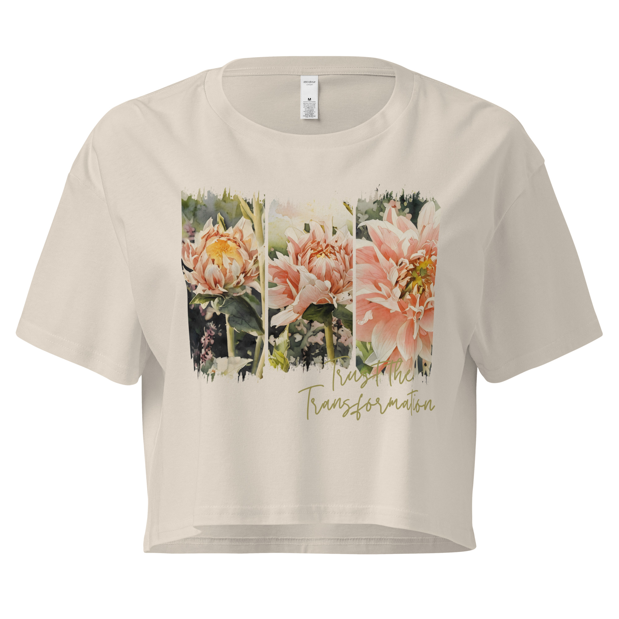 Becoming – Crop Tee Becoming – Crop Tee – Black (front view)