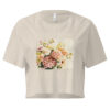 Dream Bloom crop tee – Bone (front view)